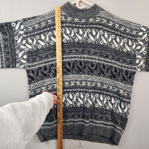 VTG American Pride Womens Pullover Sweater Size 18W Made in USA Gray Retro - Picture 4 of 6